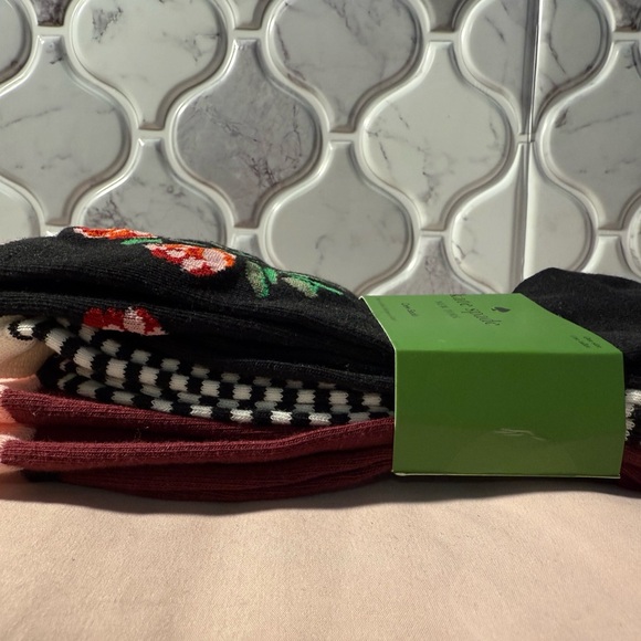 Kate Spade, three pair crew socks - Picture 3 of 5